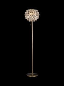 Coniston Antique Brass Crystal Floor Lamps Diyas Designer Floor Lamps 